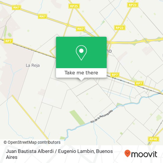 Juan Bautista Alberdi / Eugenio Lambin map