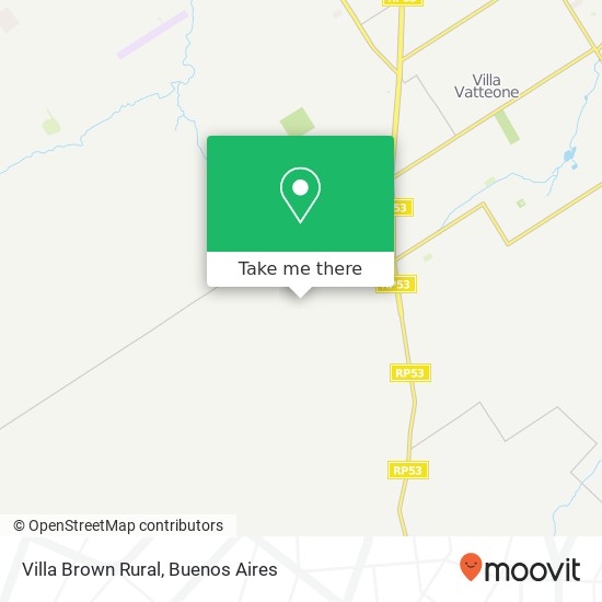 Villa Brown Rural map