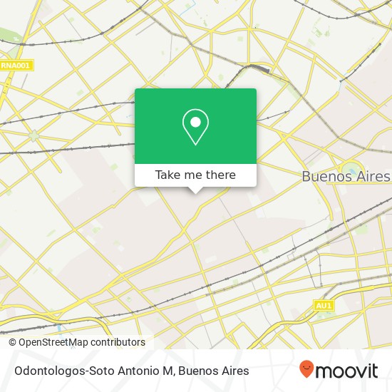 Odontologos-Soto Antonio M map