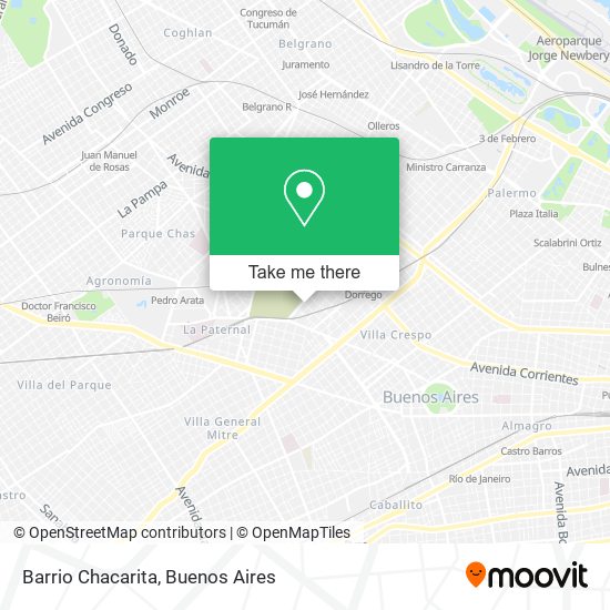 Mapa de Barrio Chacarita