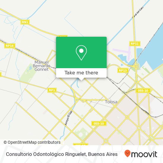 Consultorio Odontológico Ringuelet map
