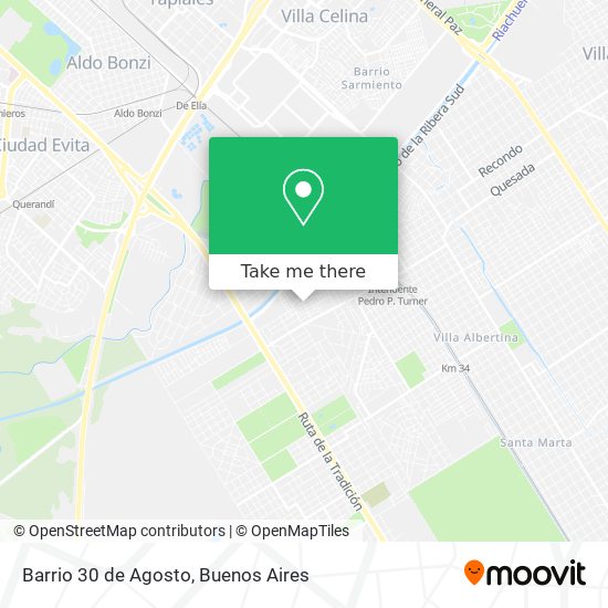 Barrio 30 de Agosto map
