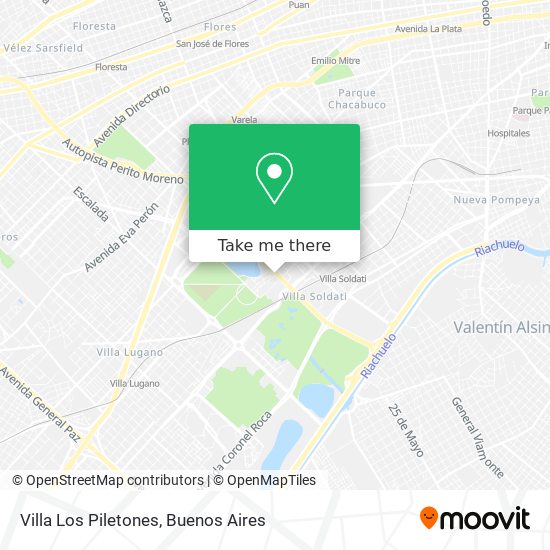 Mapa de Villa Los Piletones