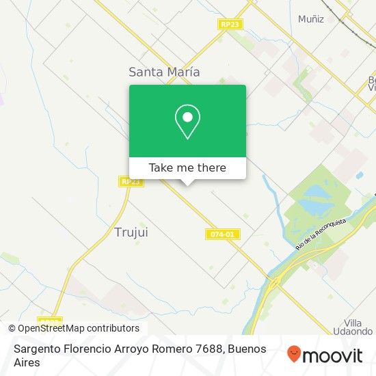 Sargento Florencio Arroyo Romero 7688 map