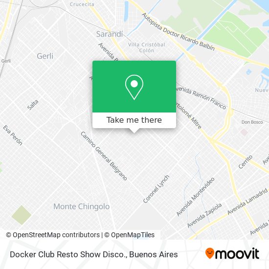 Docker Club Resto Show Disco. map