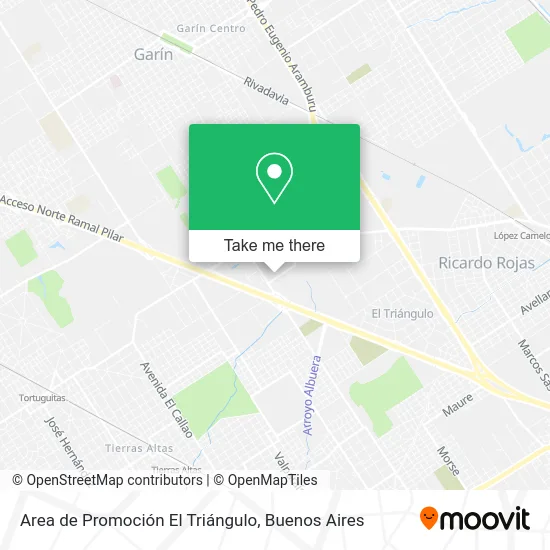 Area de Promoción El Triángulo map