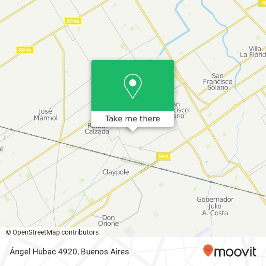 Ángel Hubac 4920 map