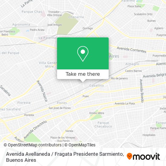 Mapa de Avenida Avellaneda / Fragata Presidente Sarmiento