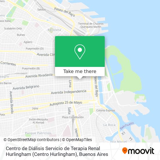 Centro de Diálisis Servicio de Terapia Renal Hurlingham (Centro Hurlingham) map