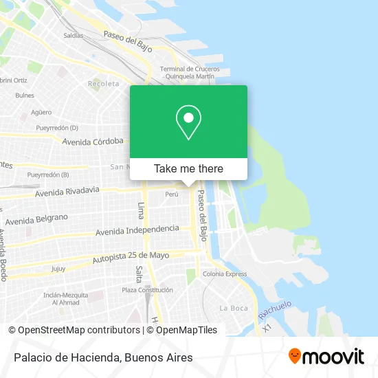 Palacio de Hacienda map