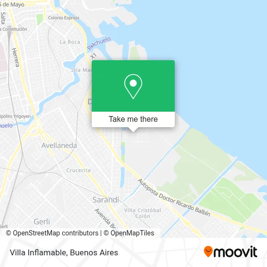 Villa Inflamable map