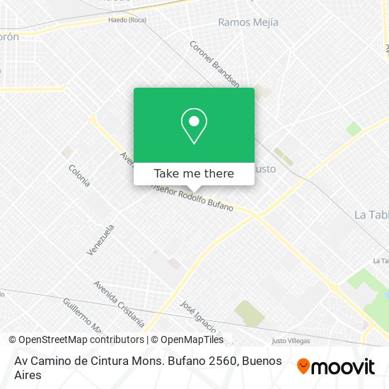 Mapa de Av Camino de Cintura Mons. Bufano 2560