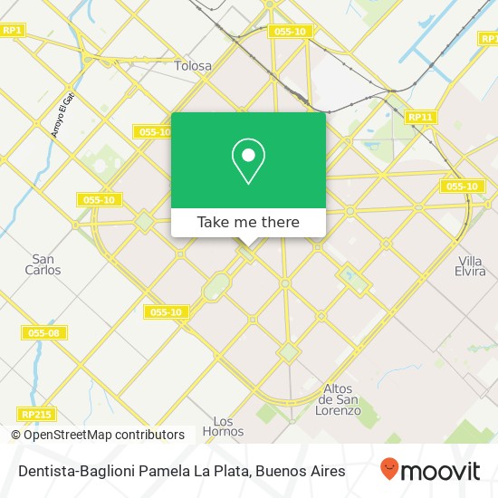 Mapa de Dentista-Baglioni Pamela La Plata