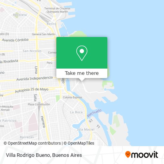 Mapa de Villa Rodrigo Bueno