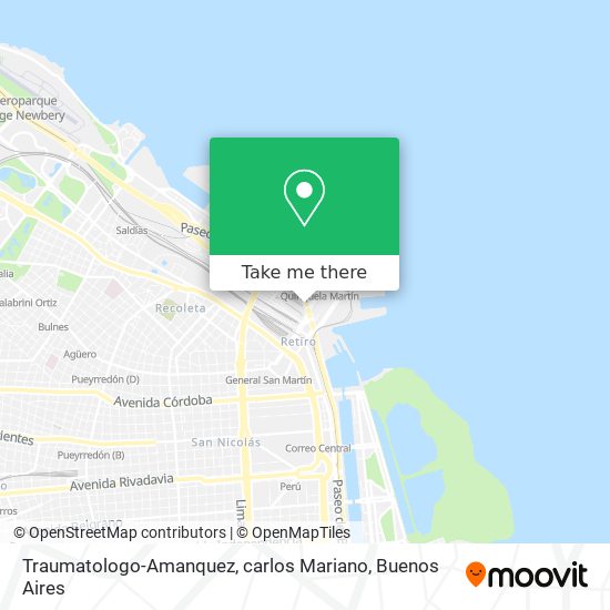 Traumatologo-Amanquez, carlos Mariano map