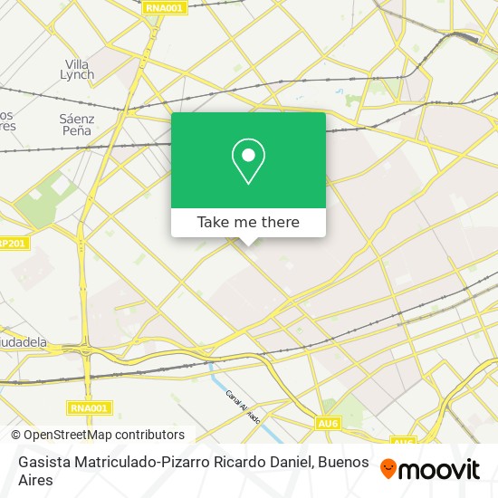 Gasista Matriculado-Pizarro Ricardo Daniel map