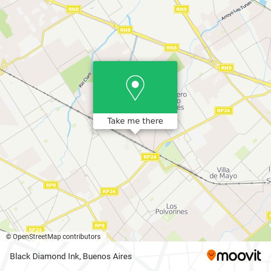 Black Diamond Ink map