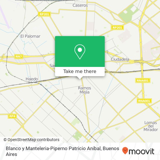 Blanco y Manteleria-Piperno Patricio Anibal map