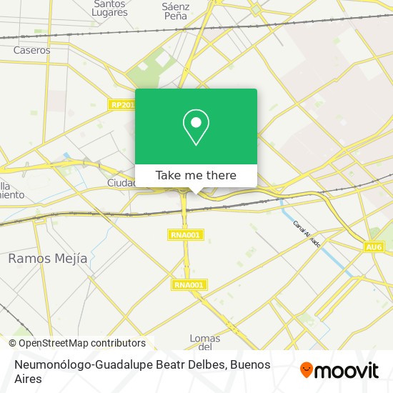 Neumonólogo-Guadalupe Beatr Delbes map