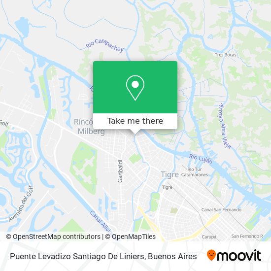 Puente Levadizo Santiago De Liniers map