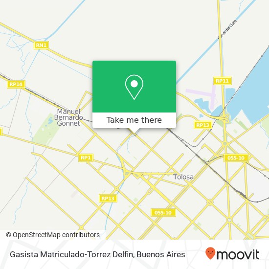 Gasista Matriculado-Torrez Delfin map
