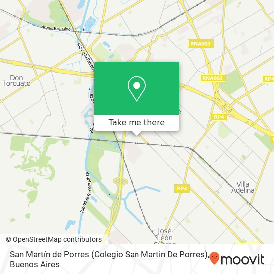 San Martín de Porres (Colegio San Martin De Porres) map