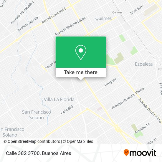 Calle 382 3700 map