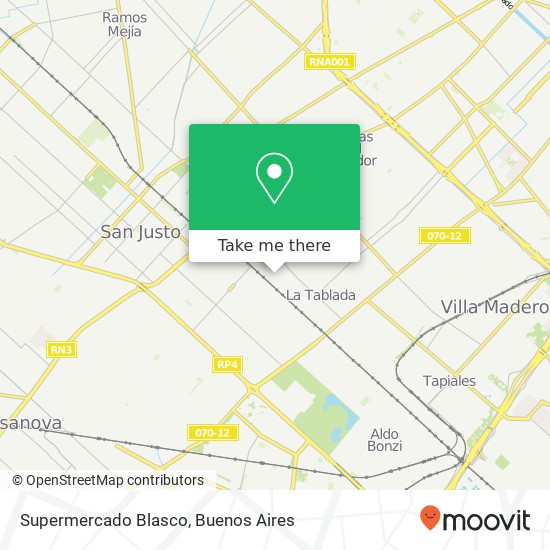 Supermercado Blasco map