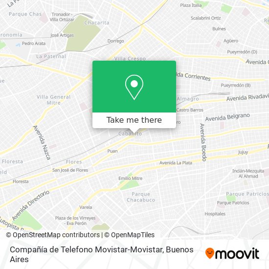 Mapa de Compañía de Telefono Movistar-Movistar