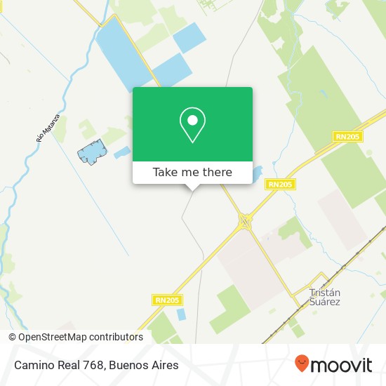 Camino Real 768 map