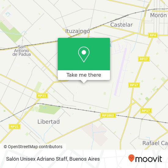 Salón Unisex Adriano Staff map