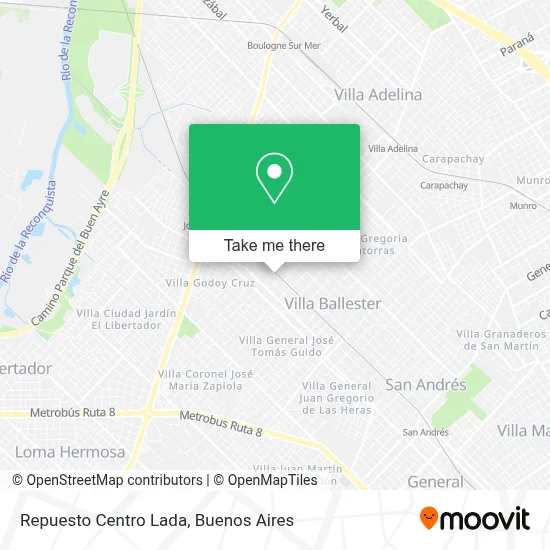 Repuesto Centro Lada map