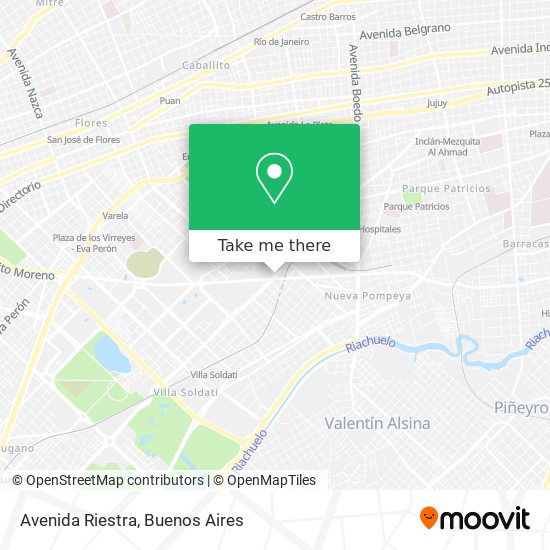 Mapa de Avenida Riestra