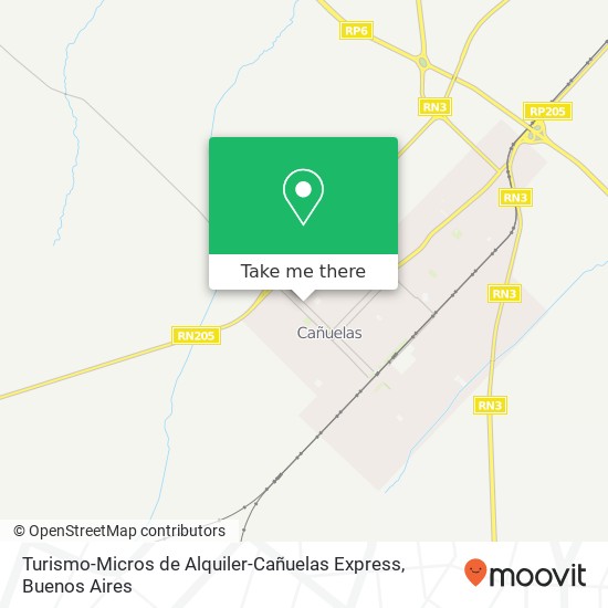 Turismo-Micros de Alquiler-Cañuelas Express map