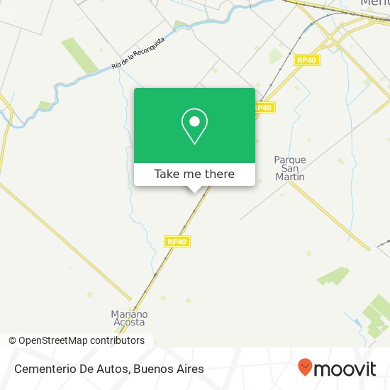 Mapa de Cementerio De Autos