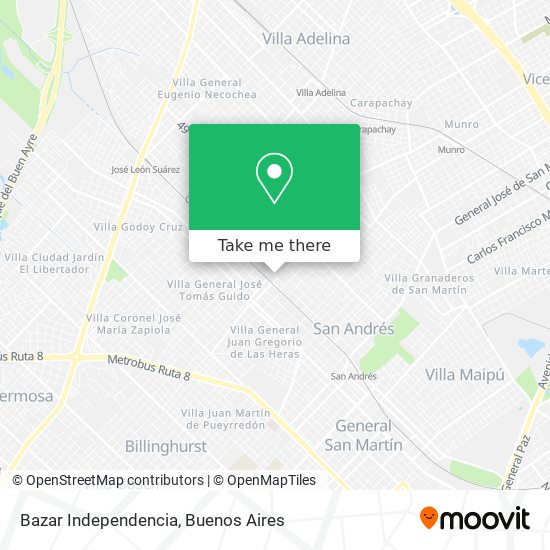 Bazar Independencia map