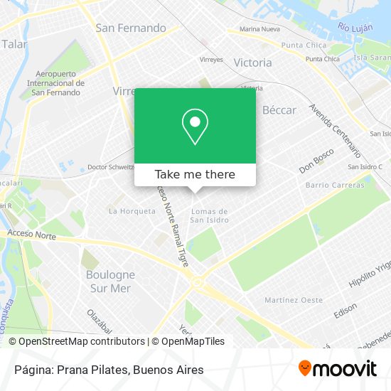 Página: Prana Pilates map