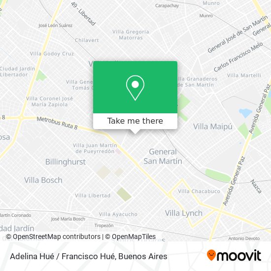 Mapa de Adelina Hué / Francisco Hué