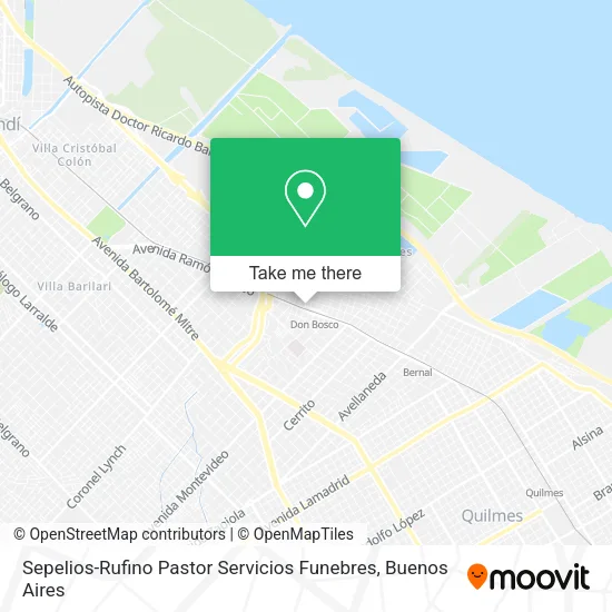 Mapa de Sepelios-Rufino Pastor Servicios Funebres