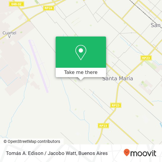 Tomás A. Edison / Jacobo Watt map