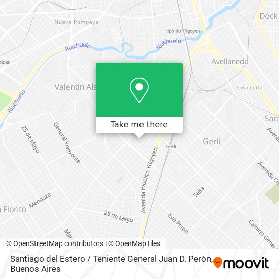 Santiago del Estero / Teniente General Juan D. Perón map