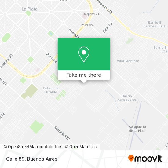 Calle 89 map