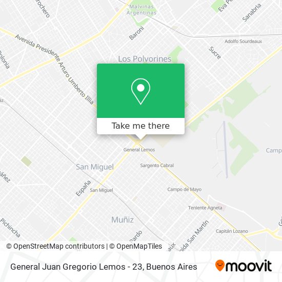 General Juan Gregorio Lemos - 23 map