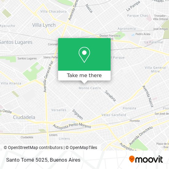 Mapa de Santo Tomé 5025