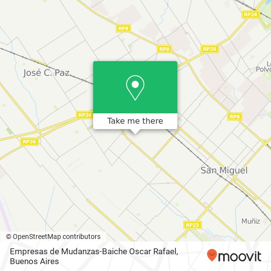 Empresas de Mudanzas-Baiche Oscar Rafael map