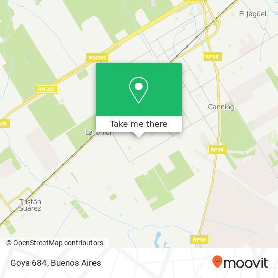 Goya 684 map