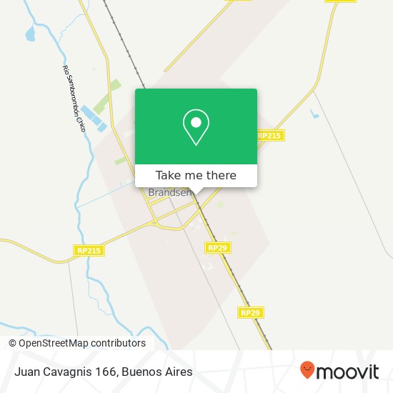 Juan Cavagnis 166 map