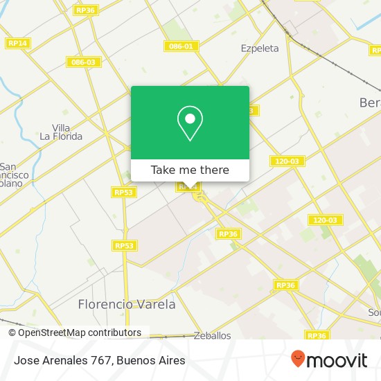 Mapa de Jose Arenales 767