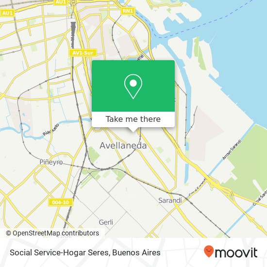 Social Service-Hogar Seres map
