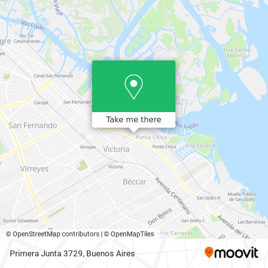 Primera Junta 3729 map